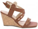 sandália caramelo salto 7cm napa | VitriNerm