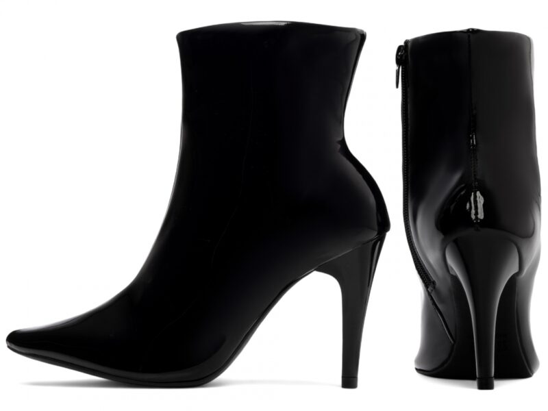 bota preto salto 9cm verniz | VitriNerm