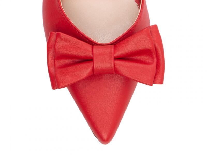 detalhe bico scarpin feminino vermelho feminino | VitriNerm