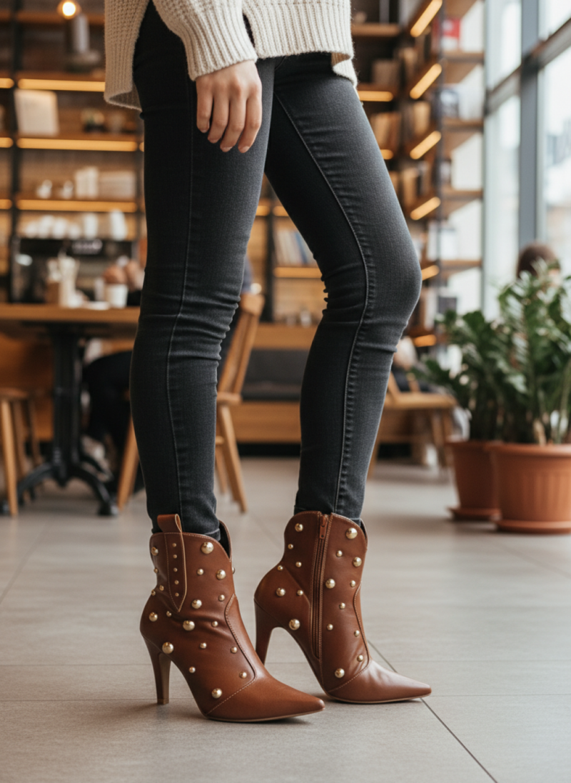 bota feminina caramelo feminino elegante comprar | VitriNerm