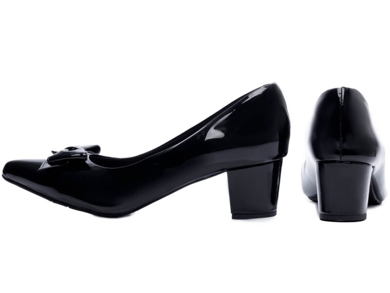 scarpin feminino preto vista lateral | VitriNerm