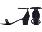 sandália feminina preto vista lateral | VitriNerm