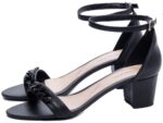 detalhe sandália feminina preto feminino | VitriNerm
