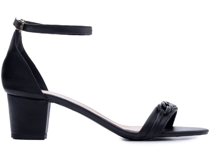 sandália feminina preto par completo | VitriNerm