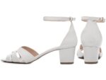 sandália feminina off white vista lateral | VitriNerm