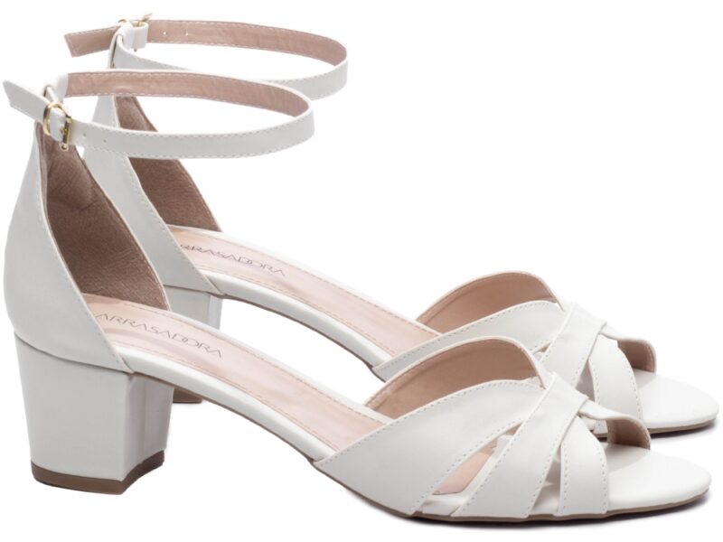 sandália feminina off white solado antiderrapante | VitriNerm