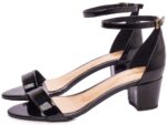 sandália feminina preto vista lateral | VitriNerm