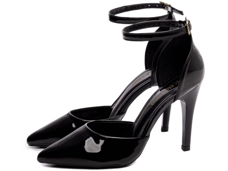 detalhe salto 10cm preto scarpin feminino | VitriNerm