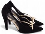 scarpin feminino preto solado antiderrapante | VitriNerm