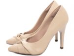 detalhe salto 10cm bege scarpin feminino | VitriNerm