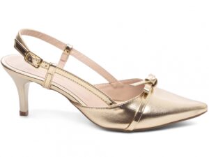 scarpin dourado salto 6cm napa | VitriNerm