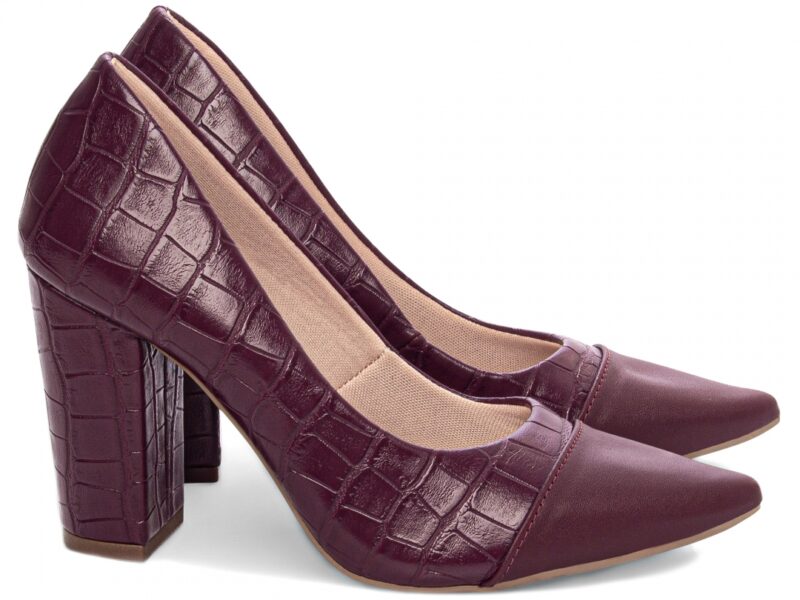 scarpin feminino bordô solado antiderrapante | VitriNerm