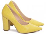 scarpin feminino amarelo solado antiderrapante | VitriNerm