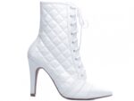 bota feminina branca par completo | VitriNerm