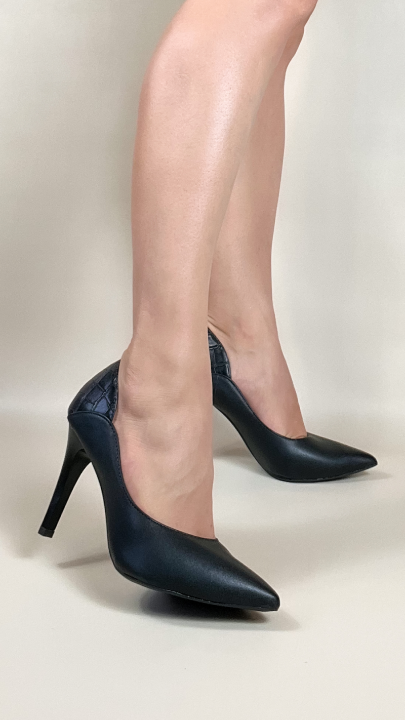 scarpin feminino preto feminino elegante comprar | VitriNerm