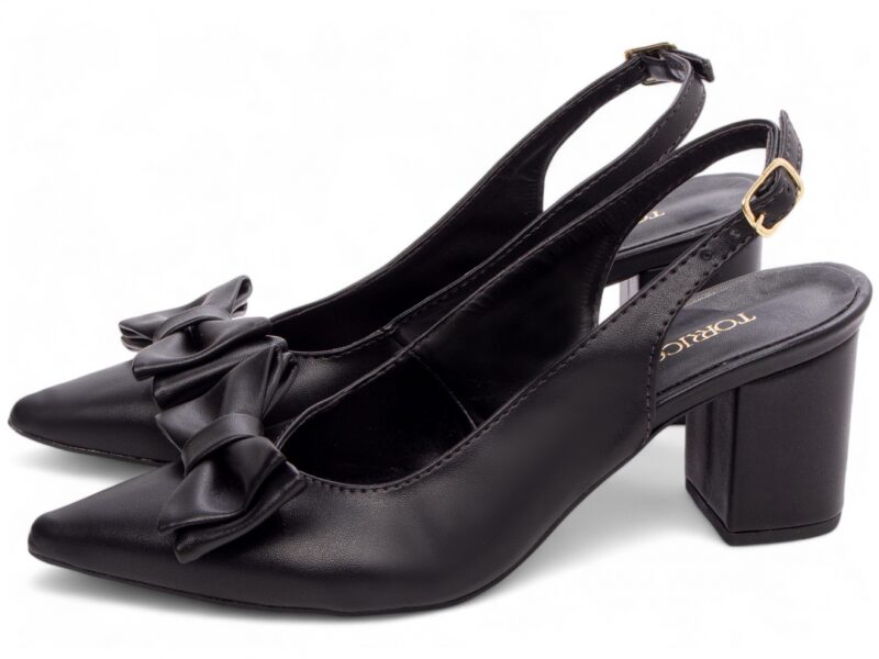 detalhe salto 6,5cm preto scarpin feminino | VitriNerm