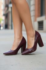 scarpin feminino bordô feminino elegante comprar | VitriNerm