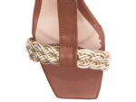 detalhe bico sandália feminina caramelo feminino | VitriNerm
