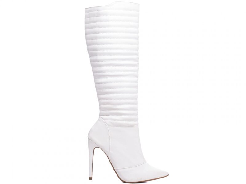 bota feminina branca par completo | VitriNerm