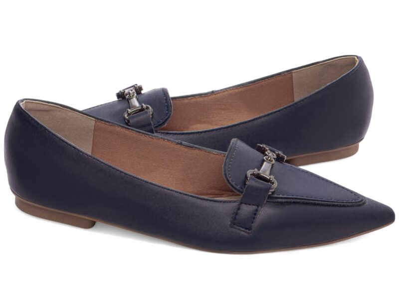 detalhe bico mocassim feminino azul feminino | VitriNerm