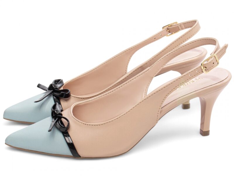 detalhe salto 6cm dourada scarpin feminino | VitriNerm
