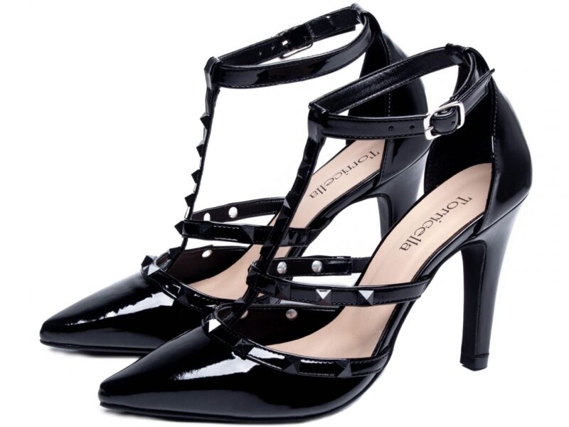 detalhe salto 9cm preto scarpin feminino | VitriNerm