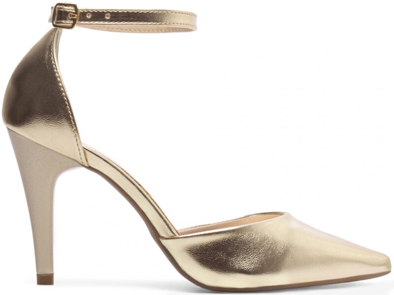 scarpin feminino dourado par completo | VitriNerm