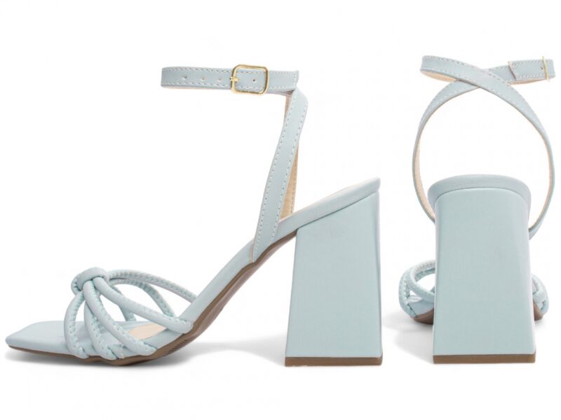 sandália feminina dourada vista lateral salto 9cm | VitriNerm