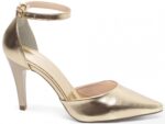 scarpin dourado salto 10cm napa | VitriNerm