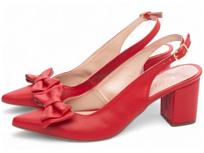 detalhe salto 6,5cm vermelho scarpin feminino | VitriNerm