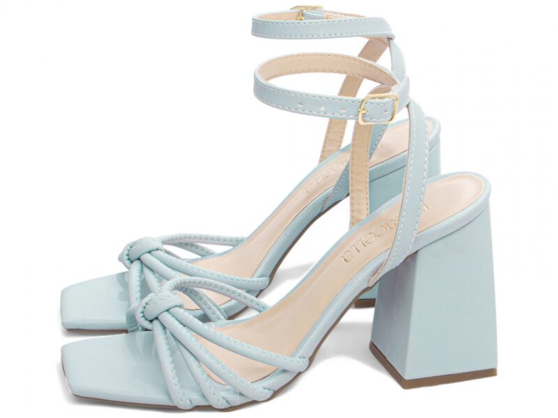 detalhe salto 9cm dourada sandália feminina | VitriNerm