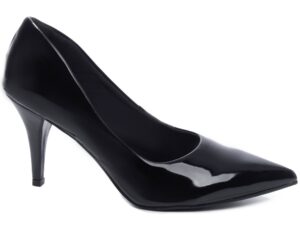 scarpin preto salto 8,5cm verniz | VitriNerm