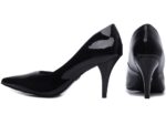 scarpin feminino preto vista lateral salto 8,5cm | VitriNerm