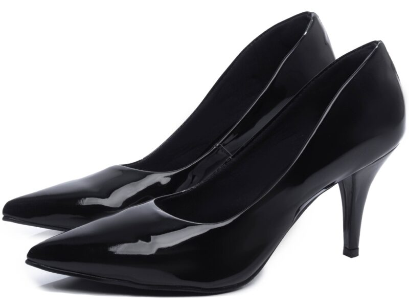 detalhe salto 8,5cm preto scarpin feminino | VitriNerm