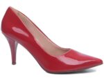 scarpin vermelho salto 8,5cm verniz | VitriNerm