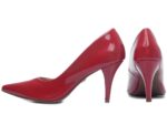 scarpin feminino vermelho vista lateral salto 8,5cm | VitriNerm