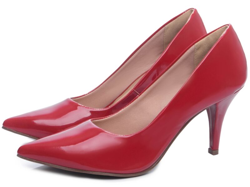 detalhe salto 8,5cm vermelho scarpin feminino | VitriNerm
