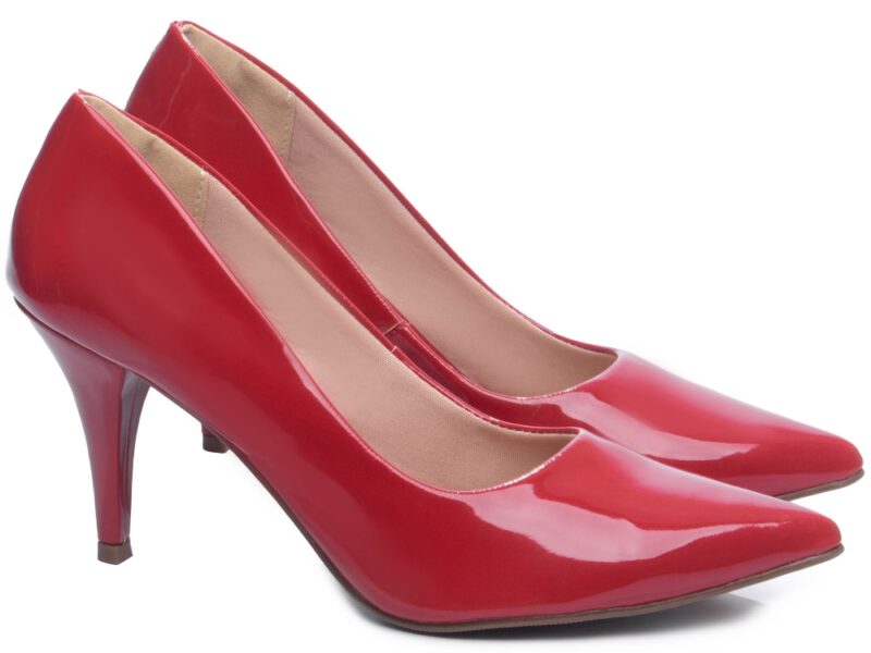 scarpin feminino vermelho solado antiderrapante | VitriNerm