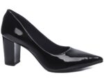 scarpin preto salto 8,5cm verniz | VitriNerm
