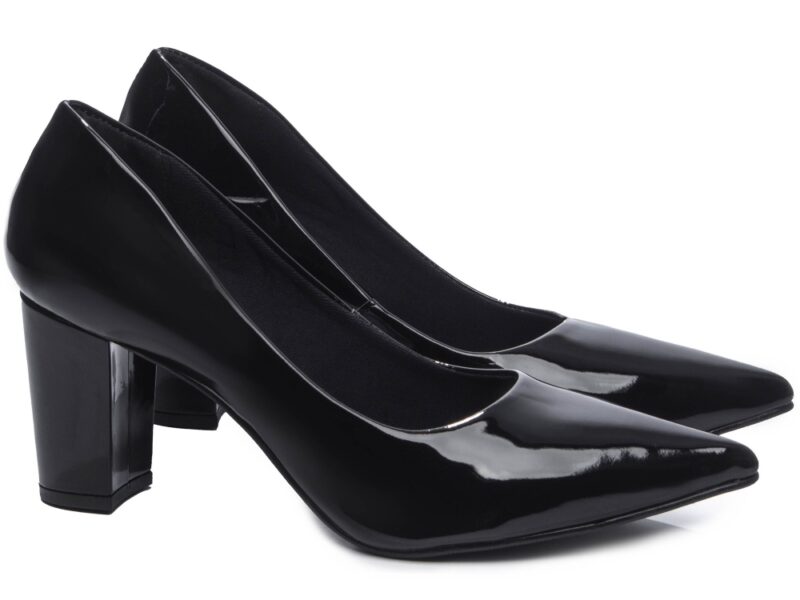 scarpin feminino preto solado antiderrapante | VitriNerm