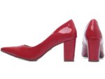 scarpin feminino vermelho vista lateral salto 8,5cm | VitriNerm