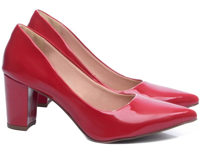 scarpin feminino vermelho solado antiderrapante | VitriNerm