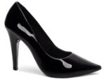 scarpin preto salto 11cm verniz | VitriNerm
