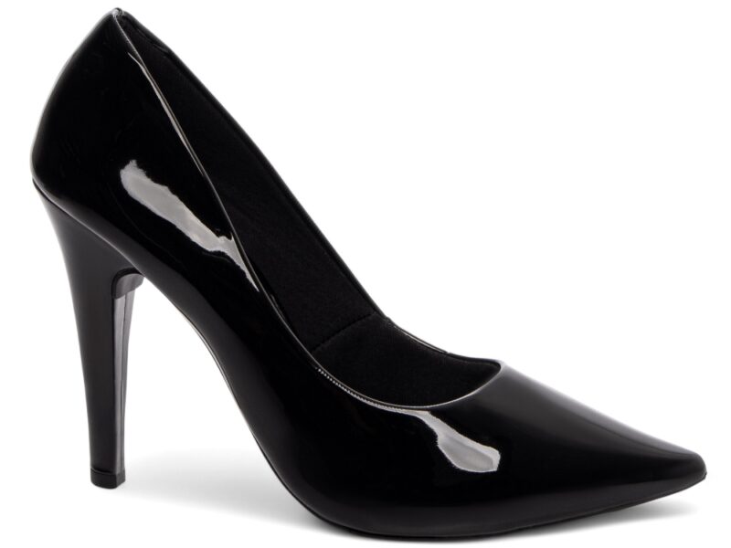 scarpin preto salto 11cm verniz | VitriNerm