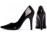 scarpin feminino preto vista lateral salto 11cm | VitriNerm