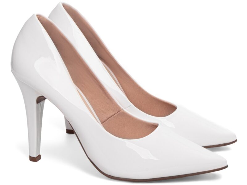scarpin feminino branco solado antiderrapante | VitriNerm