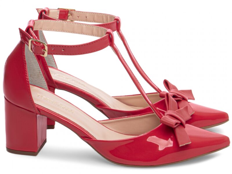 scarpin feminino vermelho solado antiderrapante | VitriNerm