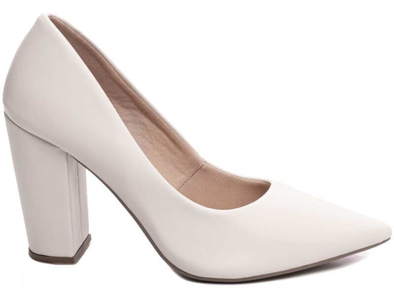 Scarpin Off White Salto 9cm Elegante scarpin off white salto 9cm napa | VitriNerm