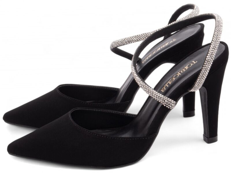 detalhe salto 9cm preto scarpin feminino | VitriNerm