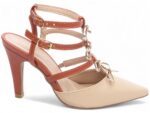scarpin caramelo salto 9cm napa | VitriNerm